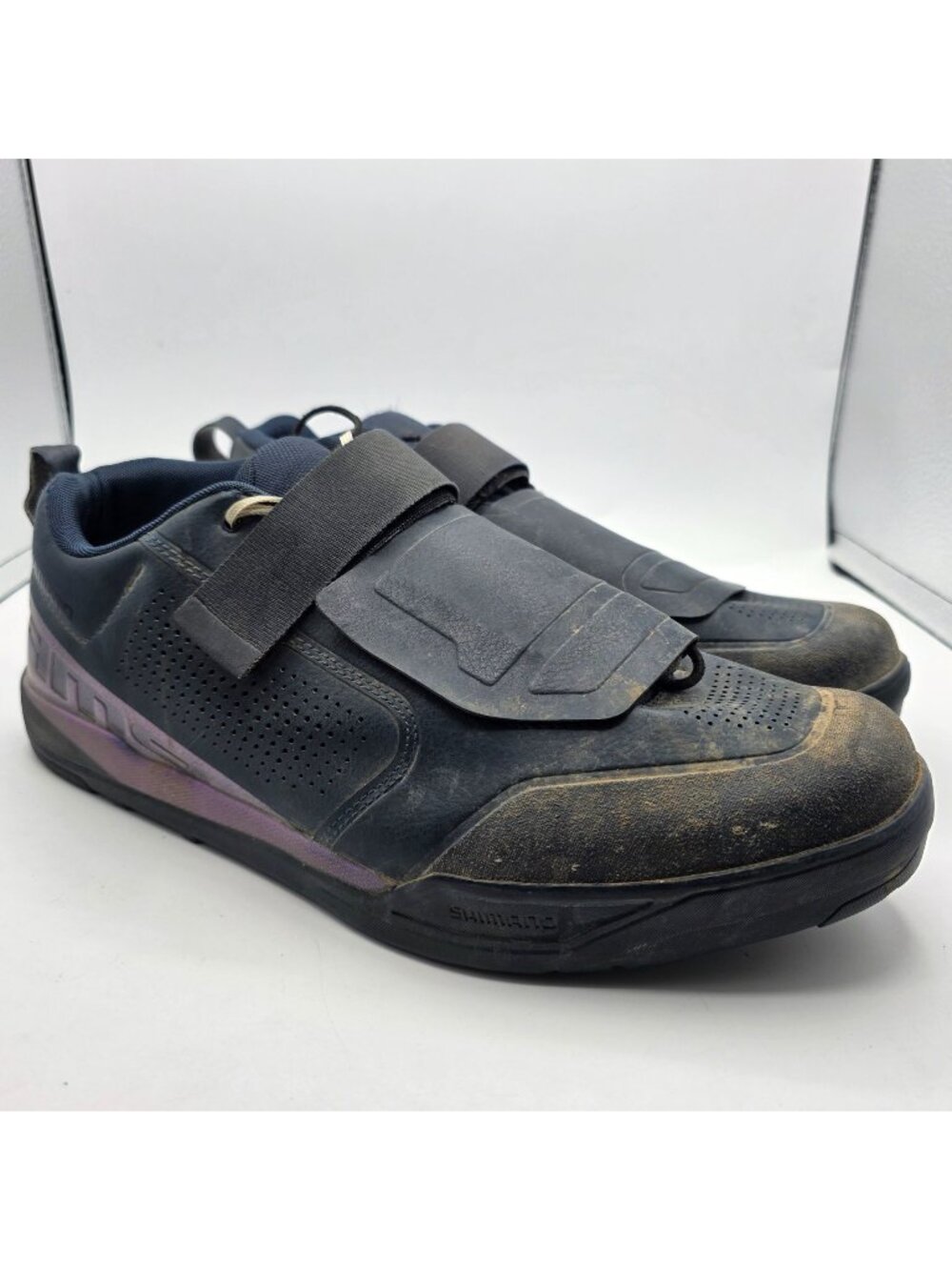 Shimano SH-AM903 Mens Size 11.2 Blue Mountain Bike Cycling Shoes Sports